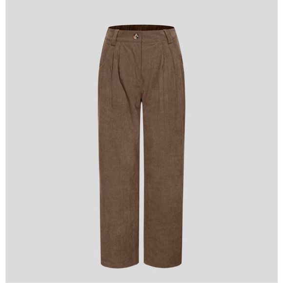 Halara Corduroy Casual Pants Cocoa Brown Size S - Picture 8 of 13